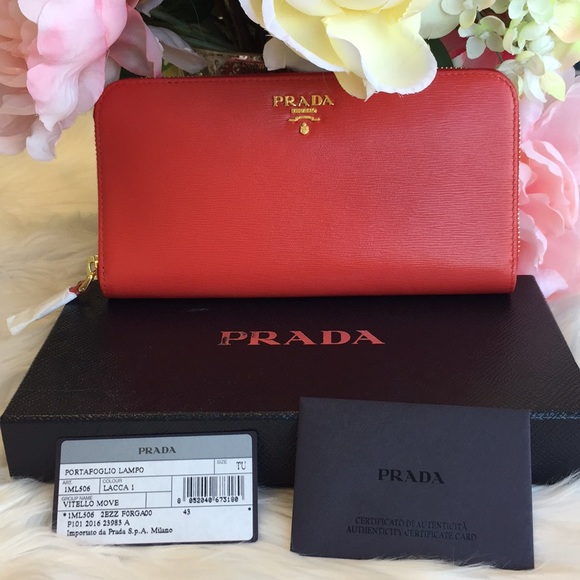 Prada Handbags - NWT Prada Saffiano Zip Wallet